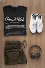 Load image into Gallery viewer, Class_Polish2ptmensdefteewhfontblkteemockupoutfit.png