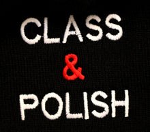 Load image into Gallery viewer, Stacked Class & Polish Beanie (Black, Side Embroider, Front Logo)