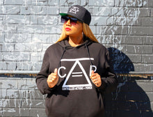 Load image into Gallery viewer, Class_PolishFounderhoodieagainstwallpullingstrings672.jpg