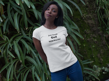 Load image into Gallery viewer, JustDecideGODWillProvidemodelinwhteeagainstplant.png